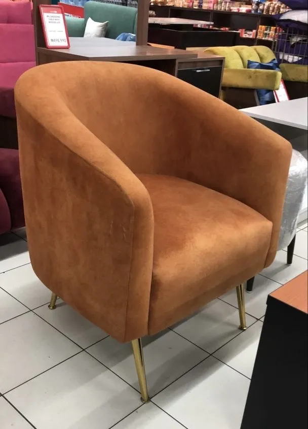 Bold Monkey So Curvy velvet lounge chair