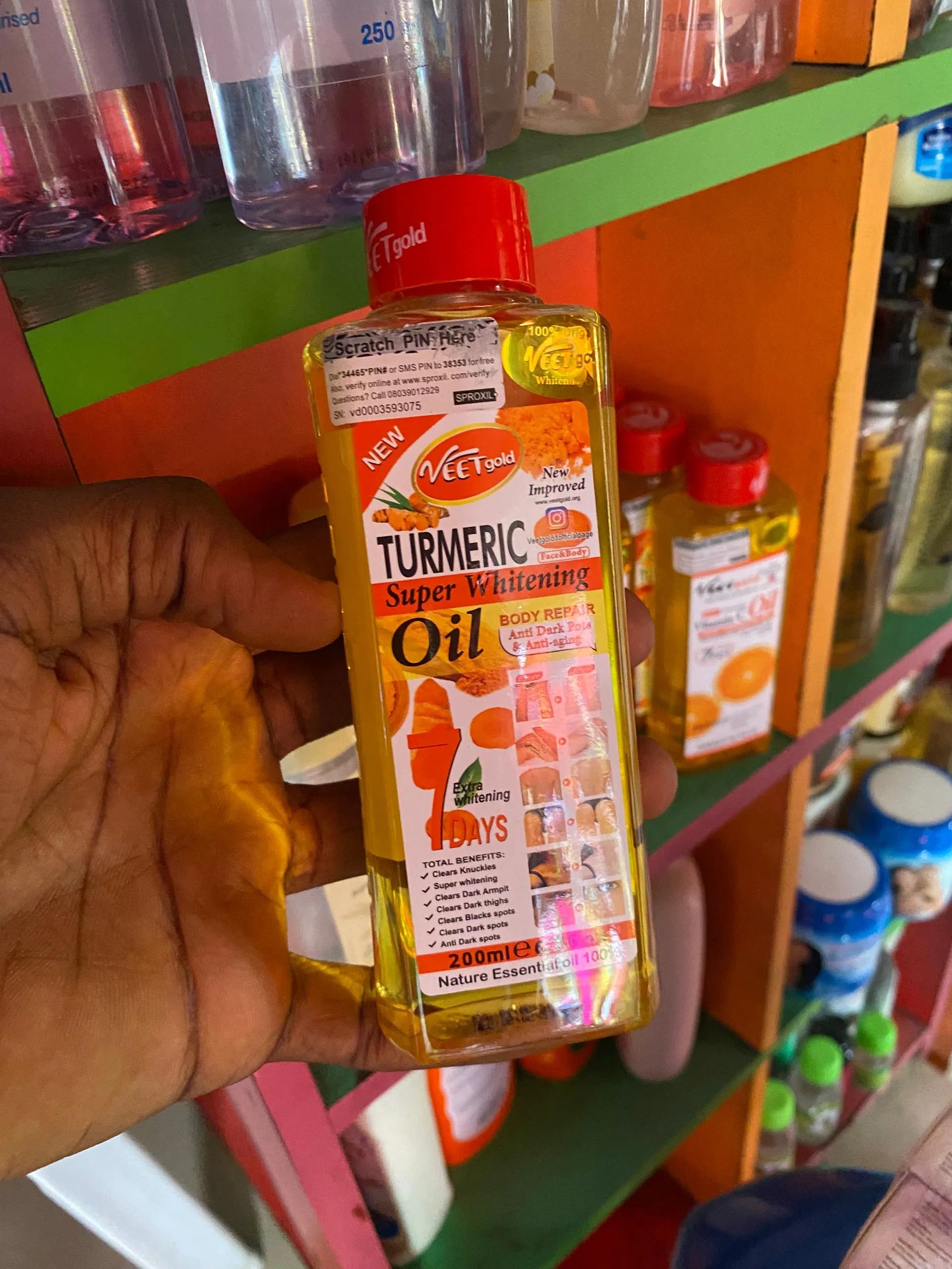 TURMERIC SUPER WHITENING OIL