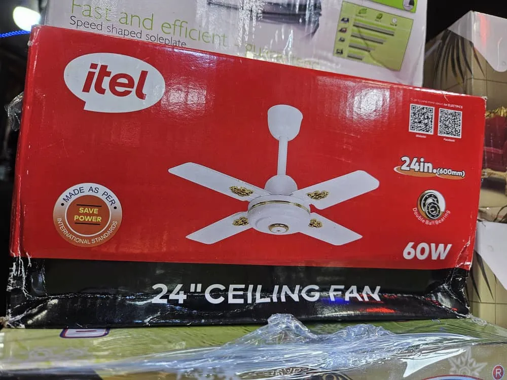 Itel Short blade Ceiling Fan 24" 60watts
